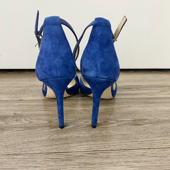 Sam Edelman Royal Blue Suede Harlow Pump Heels Size 8.5 - Picture 8 of 10
